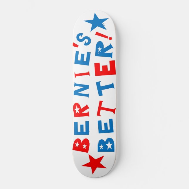 Bernie slipmaskiner 8&1/8 stiger ombord mini skateboard bräda 18,5 cm (Framsida)