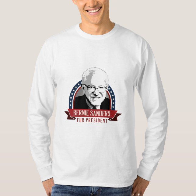 Bernie slipmaskiner för president 2016 Spangled T Shirt (Framsida)