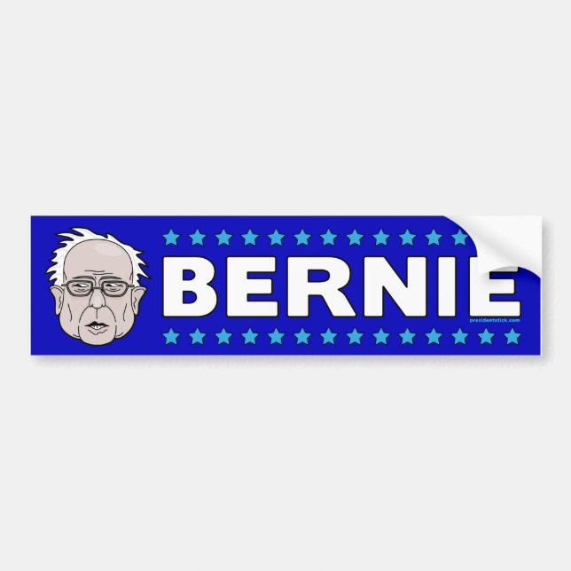 Bernie slipmaskiner för president bildekal (Framsidan)