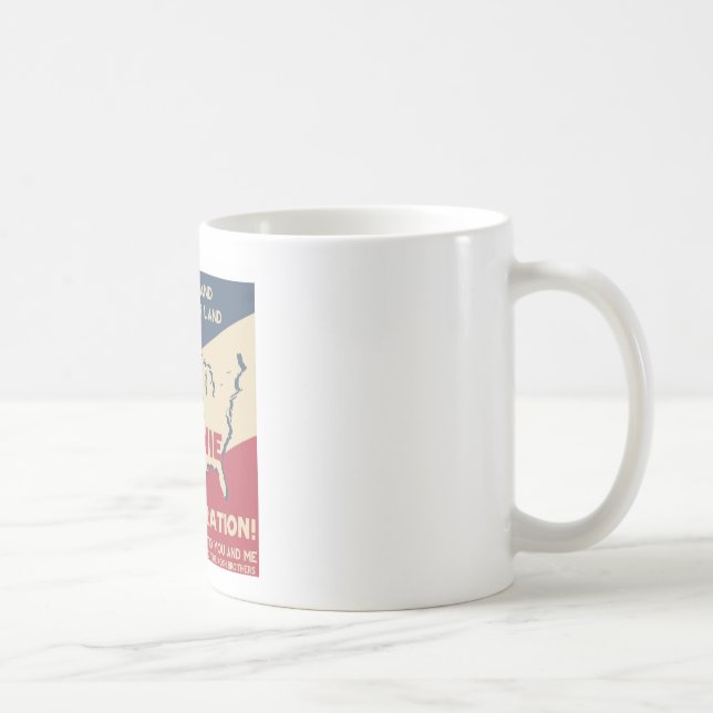 Bernie slipmaskiner för president kaffemugg (Höger)