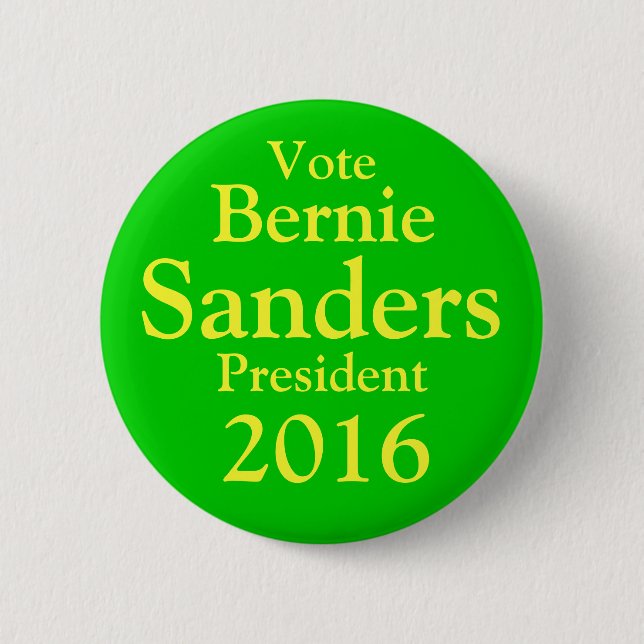 Bernie slipmaskiner för president knapp (Framsida)