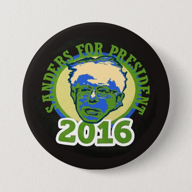 Bernie slipmaskiner för presidenten 2016 knapp (Framsida)