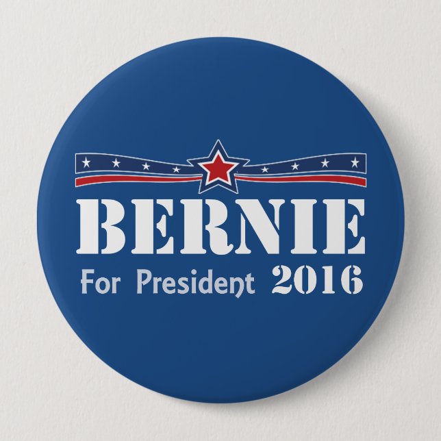 Bernie slipmaskiner för presidenten 2016 knapp (Framsida)