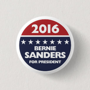 Bernie slipmaskiner för presidenten 2016 knapp