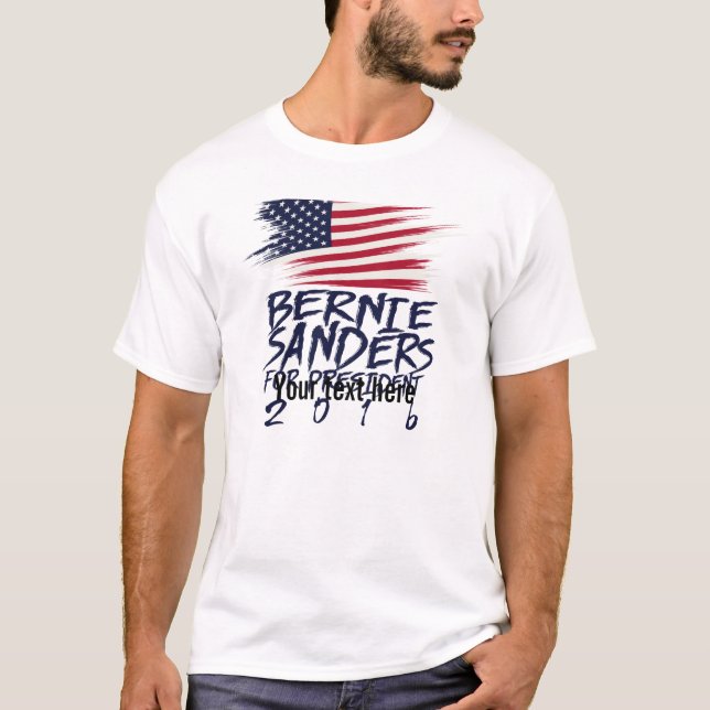 Bernie slipmaskiner för presidenten 2016 t-shirt (Framsida)