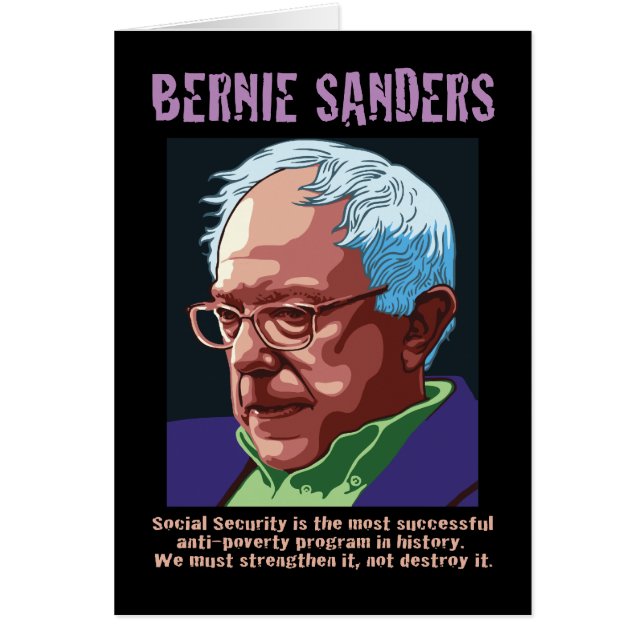 Bernie slipmaskiner hälsningskort (Framsidan)