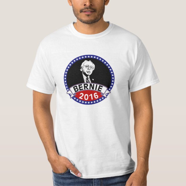Bernie slipmaskiner i 2016 för president tee (Framsida)