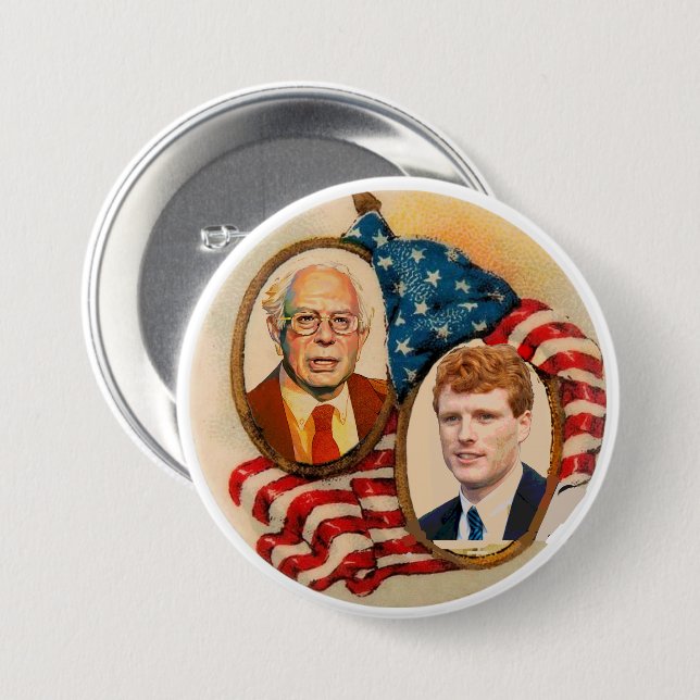Bernie slipmaskiner/Joe Kennedy i 2020 Knapp (Framsida & baksida)