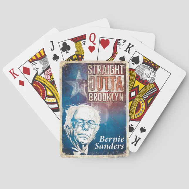 Bernie slipmaskiner som leker kort kortlek (Baksidan)