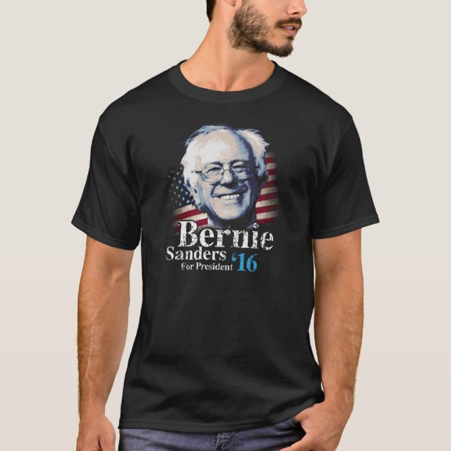 Bernie slipmaskinflagga tee shirt (Framsida)
