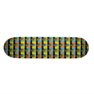 Bernie slipmaskinPop-Konst Mini Skateboard Bräda 18,7 Cm