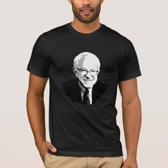 Bernie slipmaskinporträtt t shirt (Framsida)
