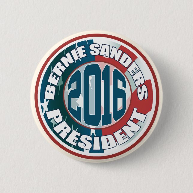 Bernie slipmaskinpresident 2016 knapp (Framsida)