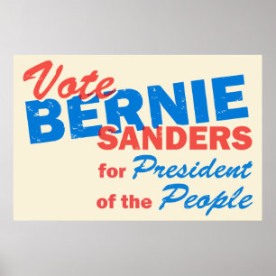 Bernie slipmaskinpresident av folket V5 Poster