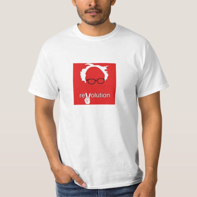 Bernie slipmaskinrevolution 2016 tee shirt (Framsida)
