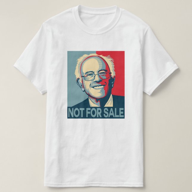 Bernie slipmaskinskjorta v.5 %pipe inte till salu t-shirt (Design framsida)