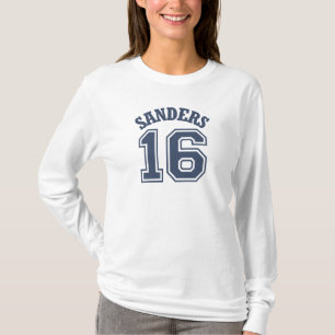 Bernie slipmaskinsportar Jersey numrerar 16 T Shirt