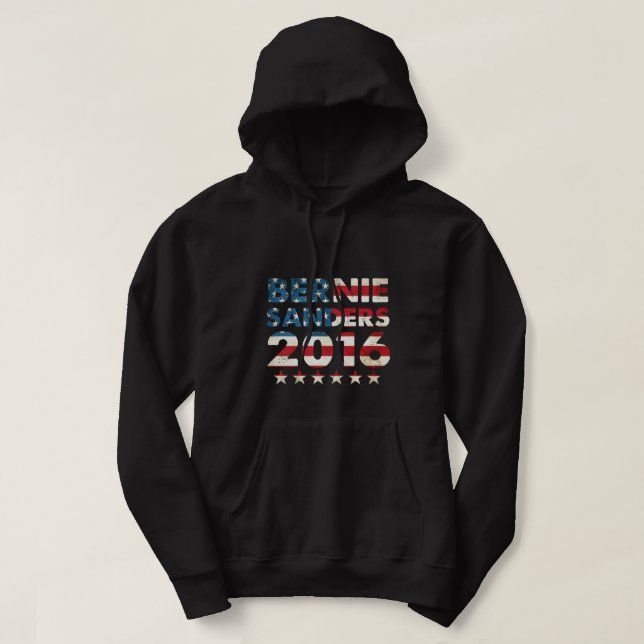 Bernie slipmaskinT-tröja 2016 Sweatshirt Med Luva (Design framsida)