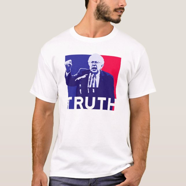 Bernie slipmaskintal av sanning tee shirt (Framsida)