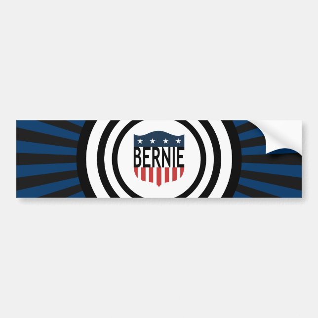 BERNIE stars och stripes Bildekal (Framsidan)