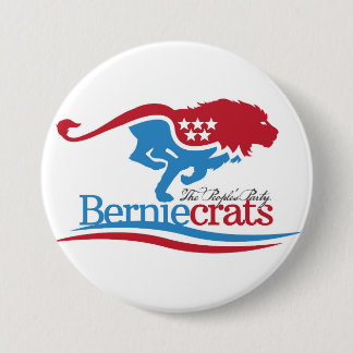 Berniecrats - logotypen knäppas knapp
