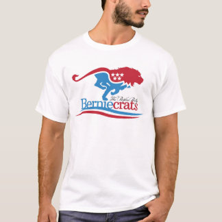 Berniecrats - logotyputslagsplats tee shirt