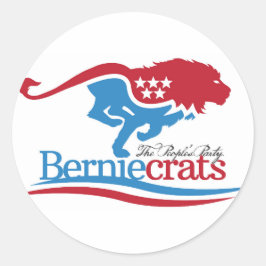 Berniecråttor - Logotyp Stickers Runt Klistermärke