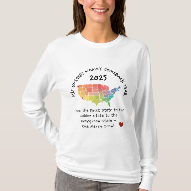 Bernies julpyjamas t shirt (Framsida)
