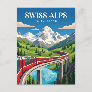 Bernina Express (Schweiziska Alperna) Schweiz Vykort