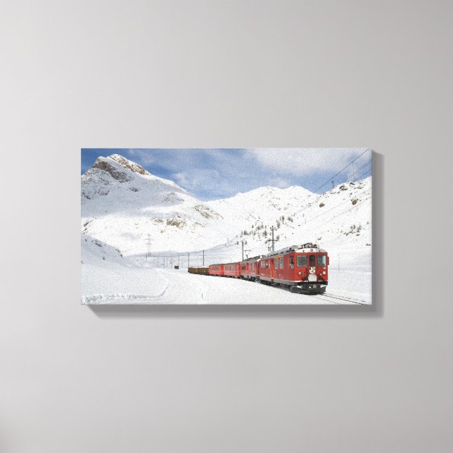 Bernina Railway Canvastryck (Framsida)