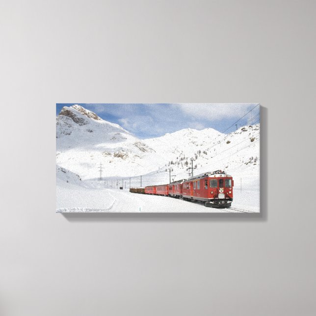 Bernina Railway Canvastryck (Framsida)