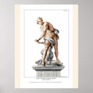 Berninis David i en grav av Nicolas Dorigny Poster