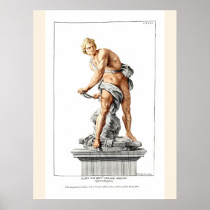 Berninis David i en grav av Nicolas Dorigny Poster