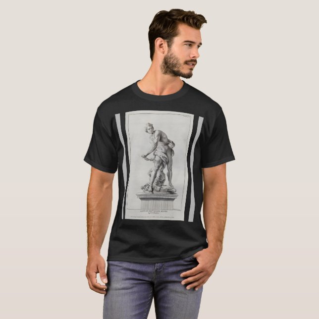 Berninis David i en grav av Nicolas Dorigny T Shirt (Hel framsida)