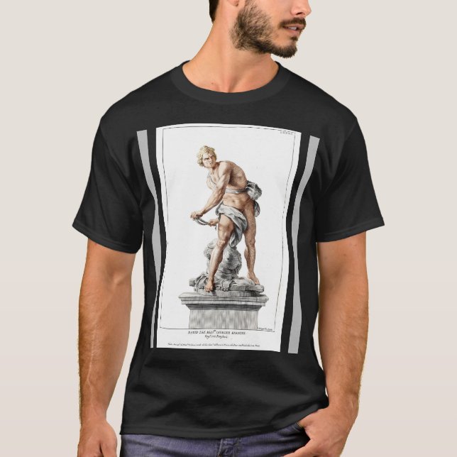 Berninis David i en grav av Nicolas Dorigny T Shirt (Framsida)
