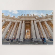 Berninis kolonnad, S:t Peters torg, Rom, Italien