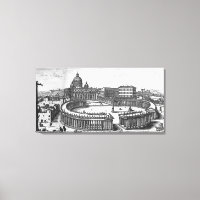 Berninis ursprungliga plan för St. Peter's Square