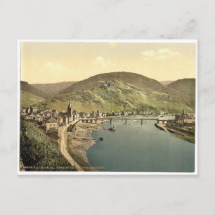 Bernkastel (d.v.s. Bernkastel-Kues) och Burg Lands Vykort