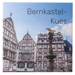 Bernkastel-Kues Historic Facades Tyskland Souvenir Kakelplatta