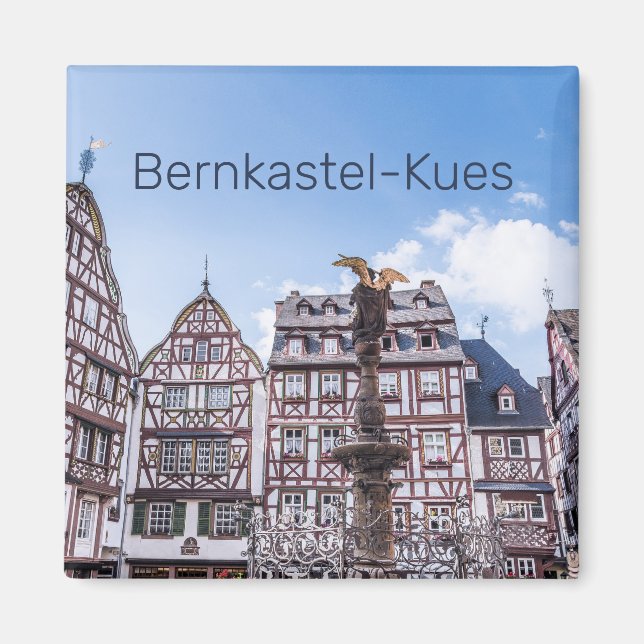 Bernkastel-Kues Historic Facades Tyskland Souvenir Magnet (Framsidan)