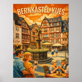Bernkastel-Kues Vintage Reskonst Poster