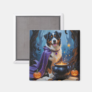 Bernsensisk Bergshund - Whimsisk Halloween-målning Magnet
