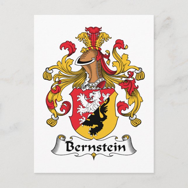 Bernstein Family Crest Vykort (Framsida)