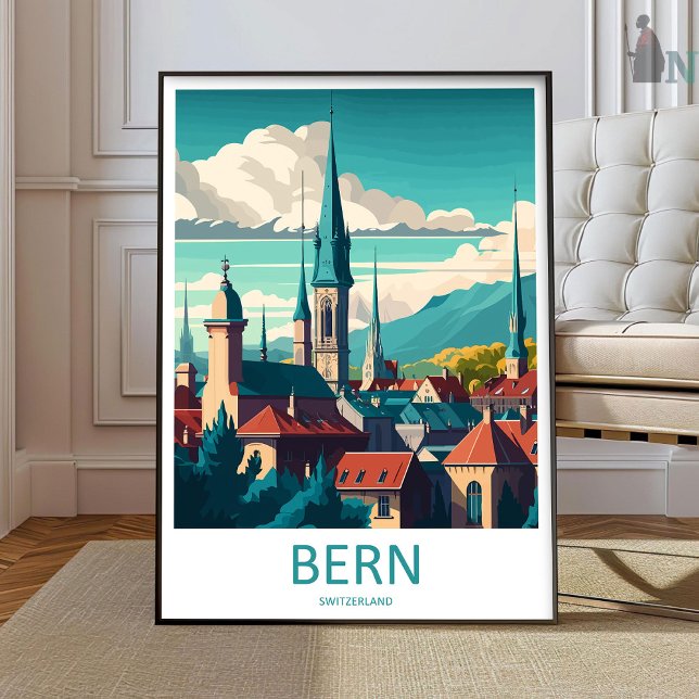 Berntryck Bern Hem Inredning Schweiz Konsttryck  Poster (Skapare uppladdad)