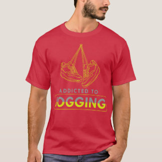 Beroende att jogga t shirt
