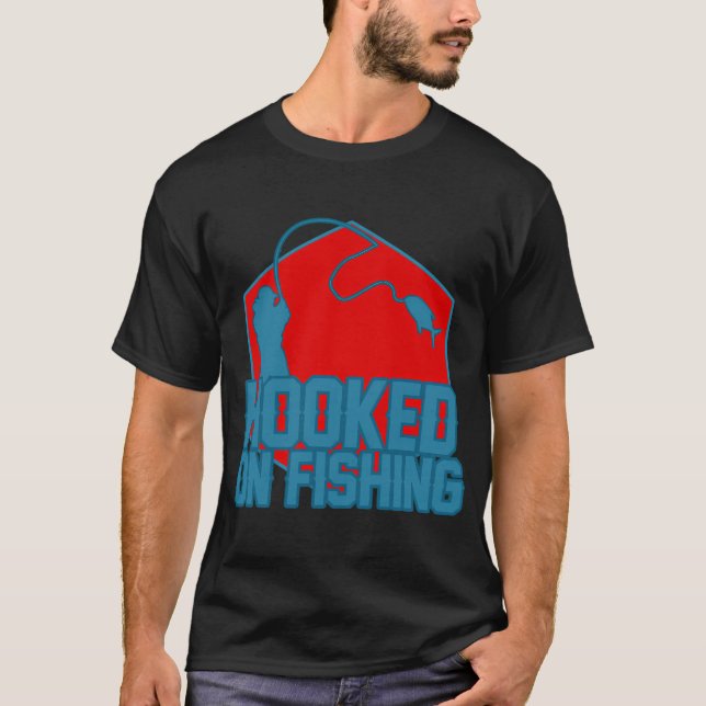 Beroende av fiske t shirt (Framsida)