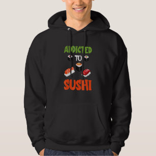 Beroende Av Sushi Japanskt Sushi Asiatisk Mat Asie Hoodie
