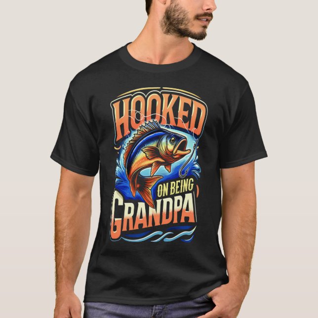 Beroende på att vara farfar t shirt (Framsida)