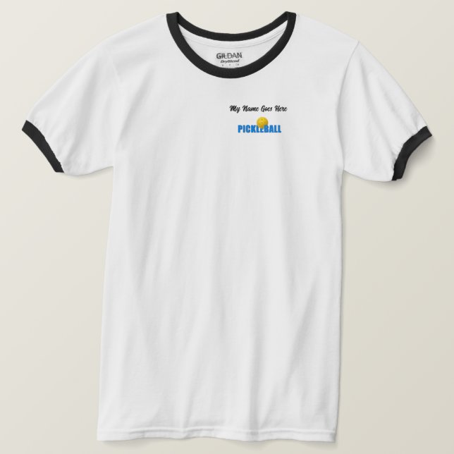 Beroende på Pickleball - Herrar T Shirt (Design framsida)