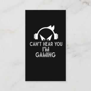Beroende spelspelare Kid Headset Humor Visitkort